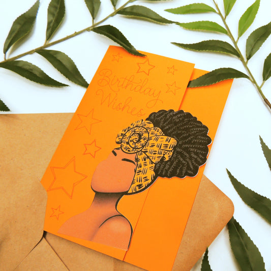 Best Wishes African American Birthday Card