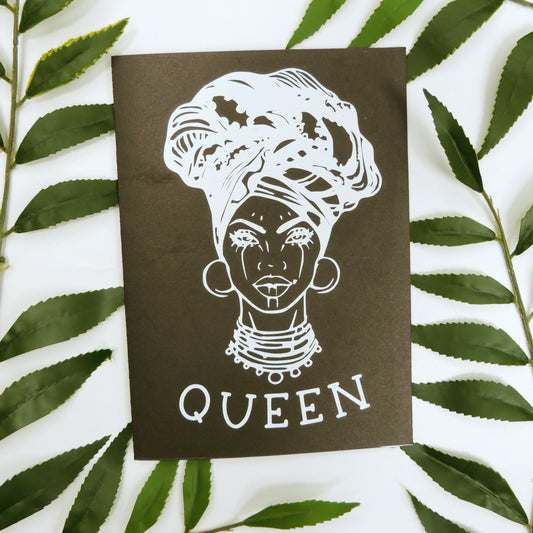 Black Queen Greeting Card