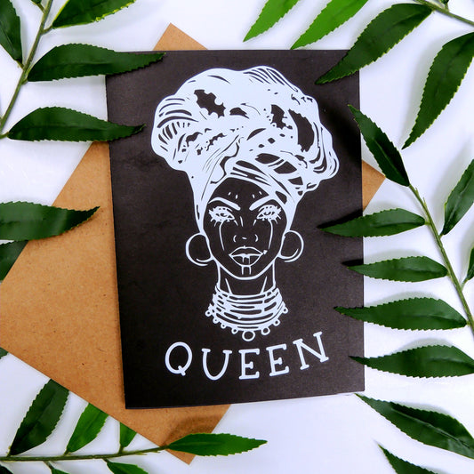 Black Queen Greeting Card