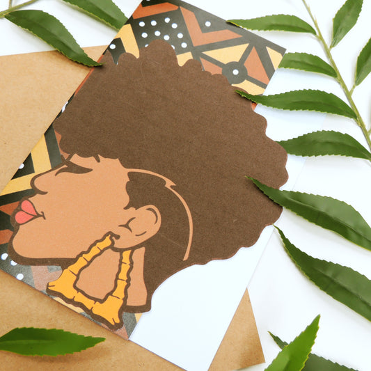 Door Knocker African American Greeting Card