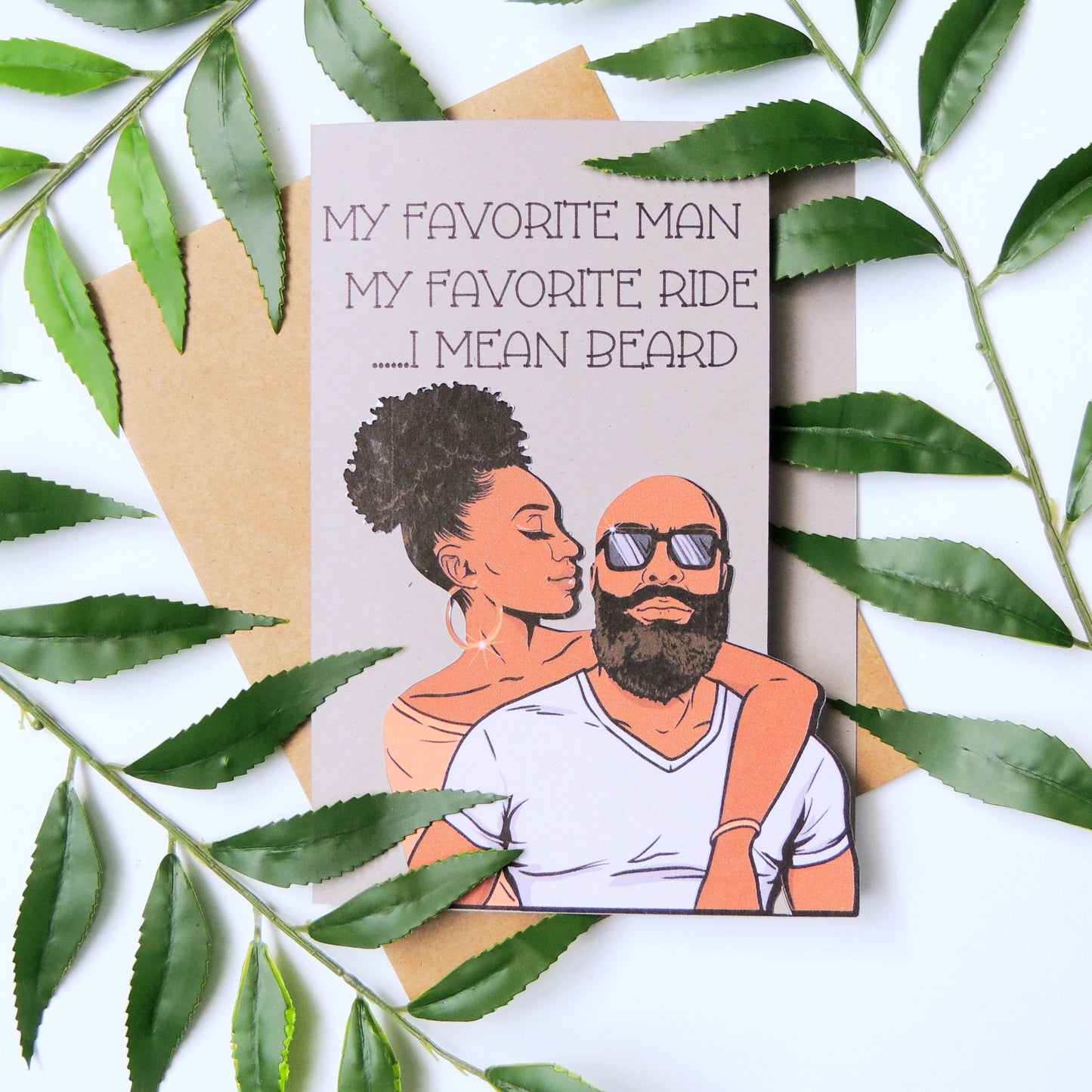 Beard Gang Black Love Card