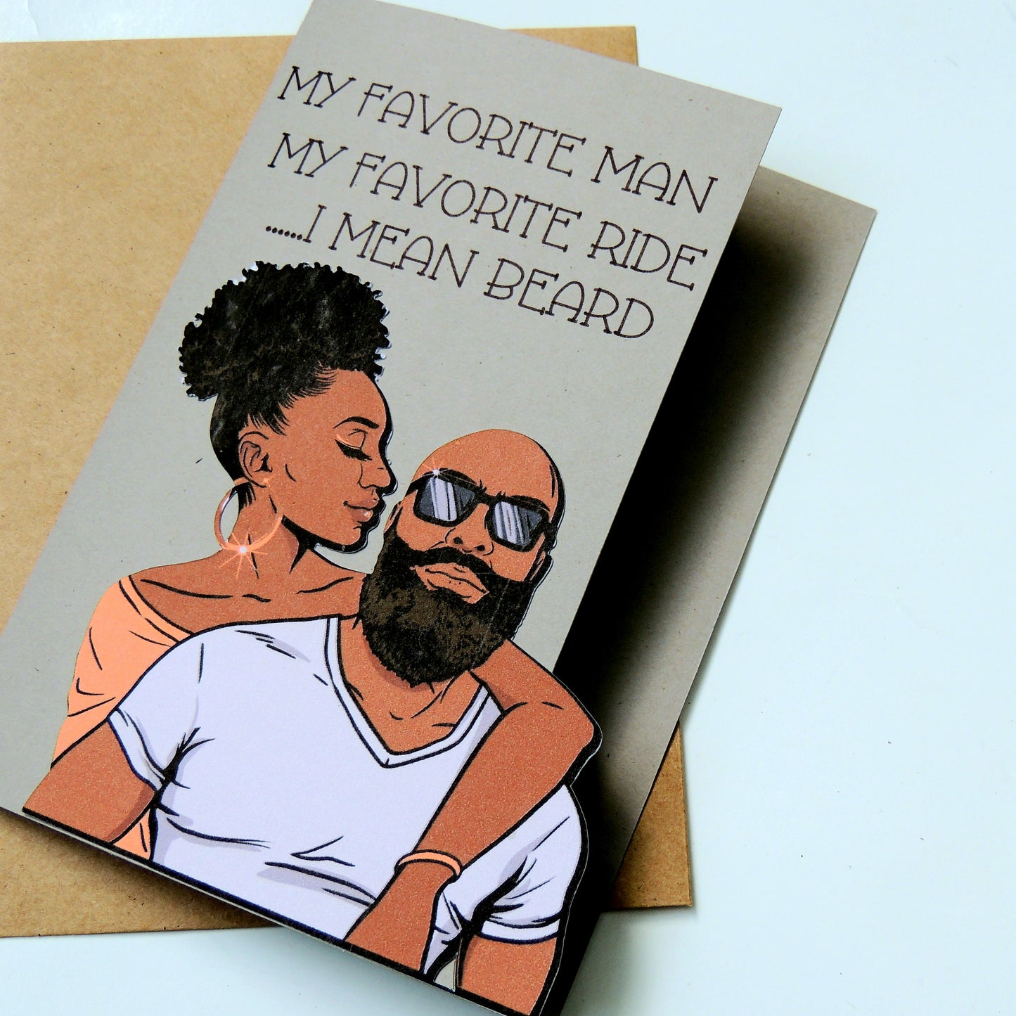 Beard Gang Black Love Card