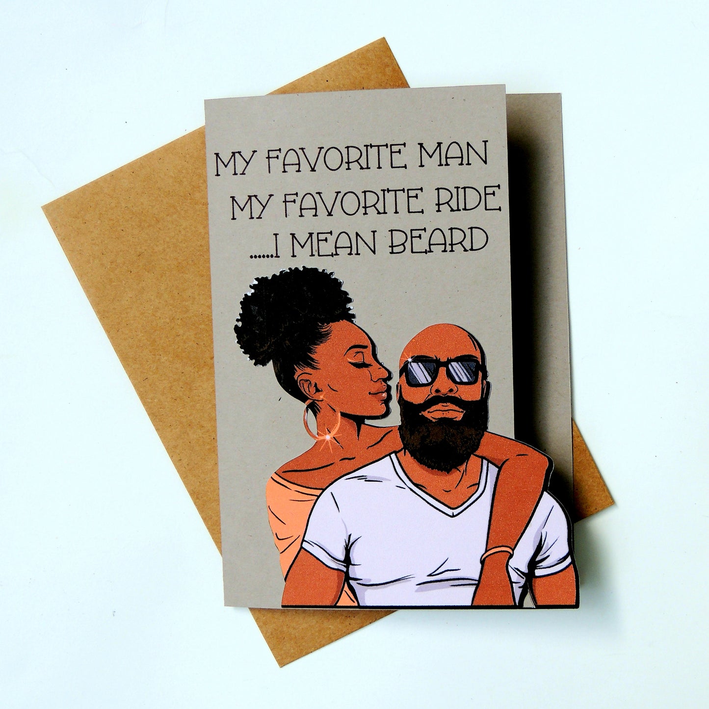 Beard Gang Black Love Card