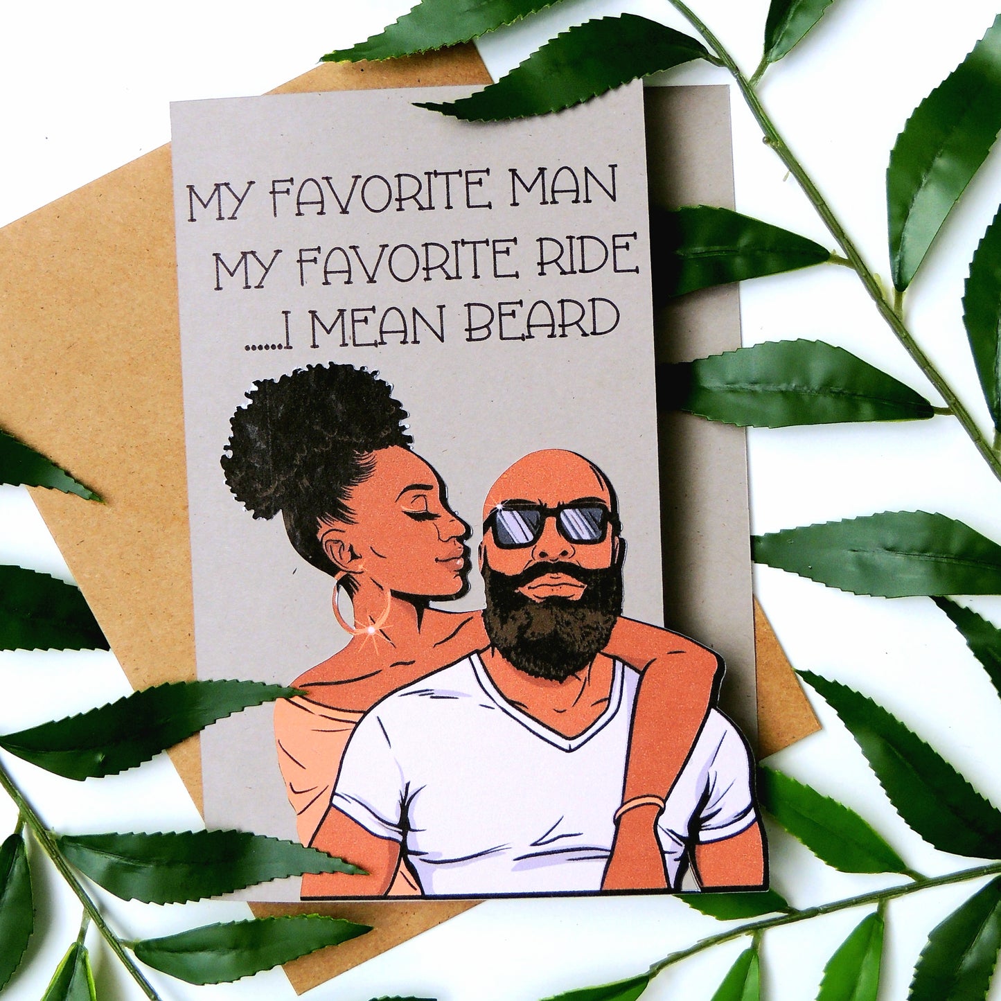 Beard Gang Black Love Card