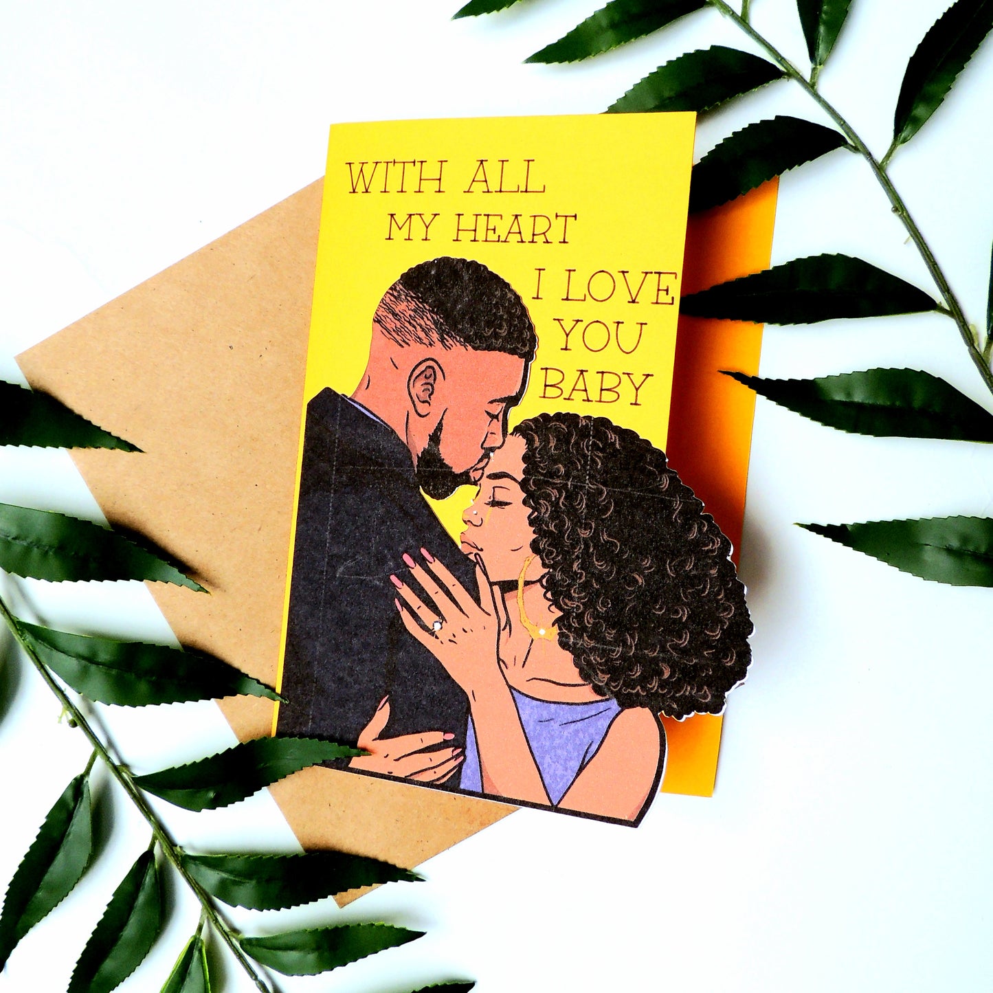 I Love You Black Love Card