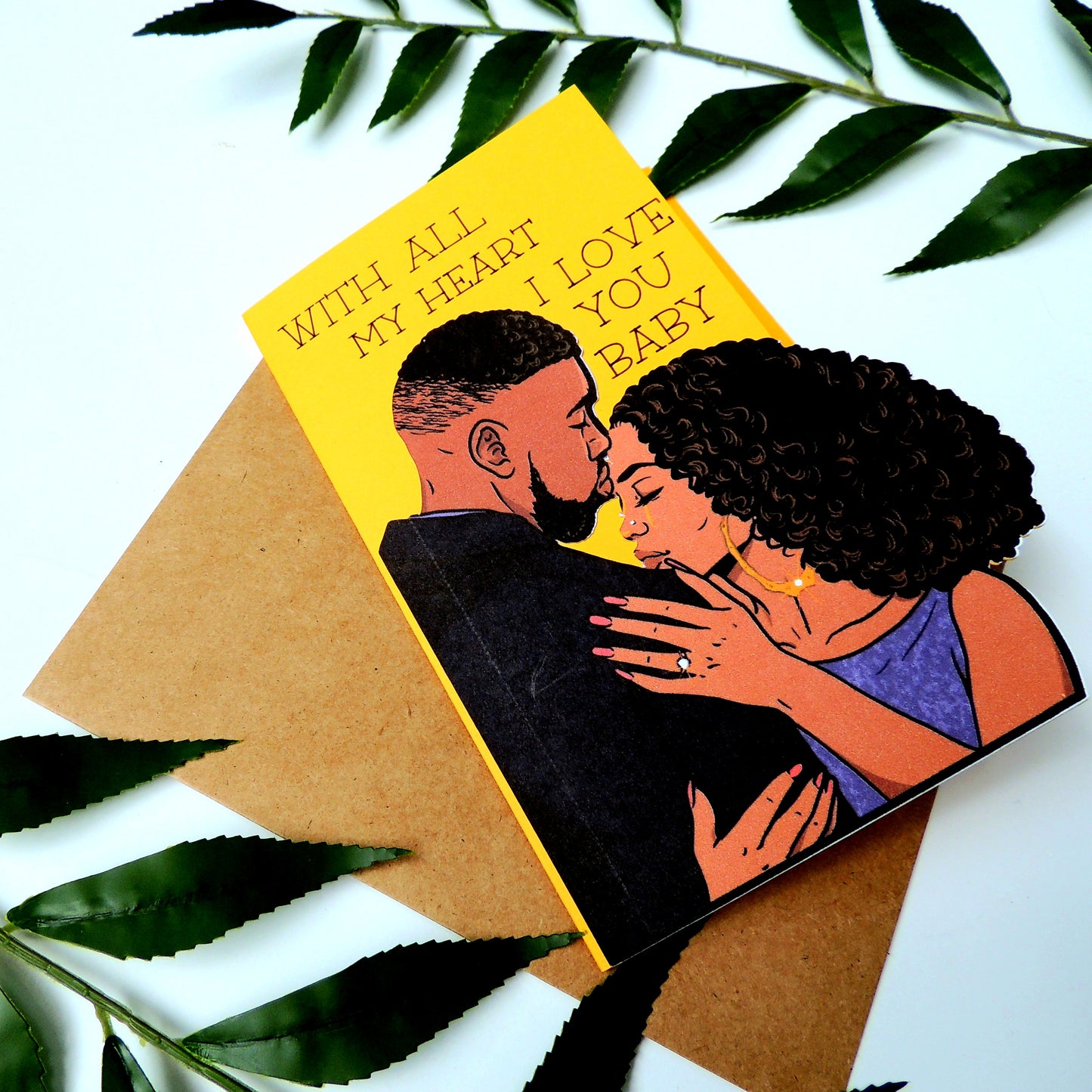 I Love You Black Love Card