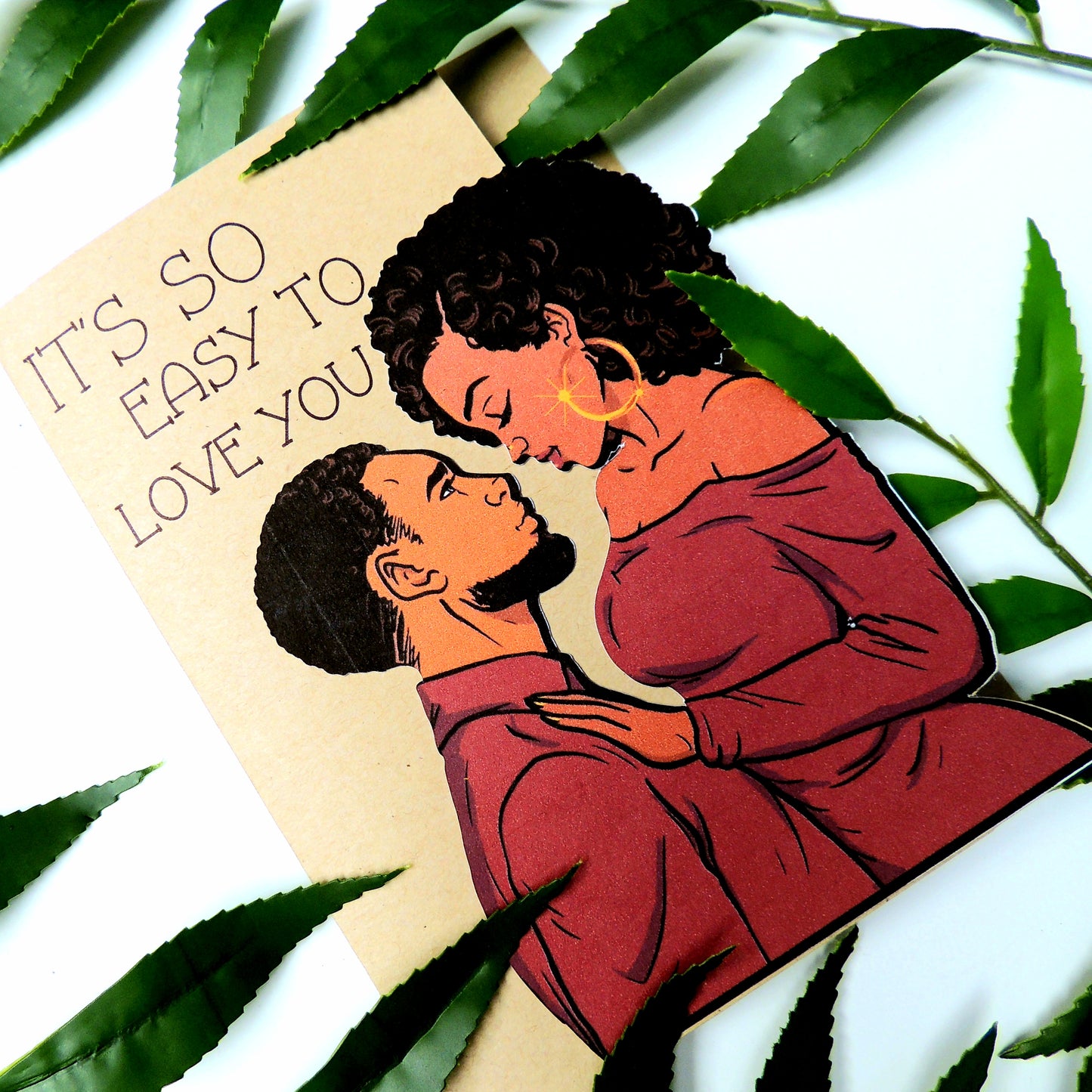 Easy to Love Black Love Card