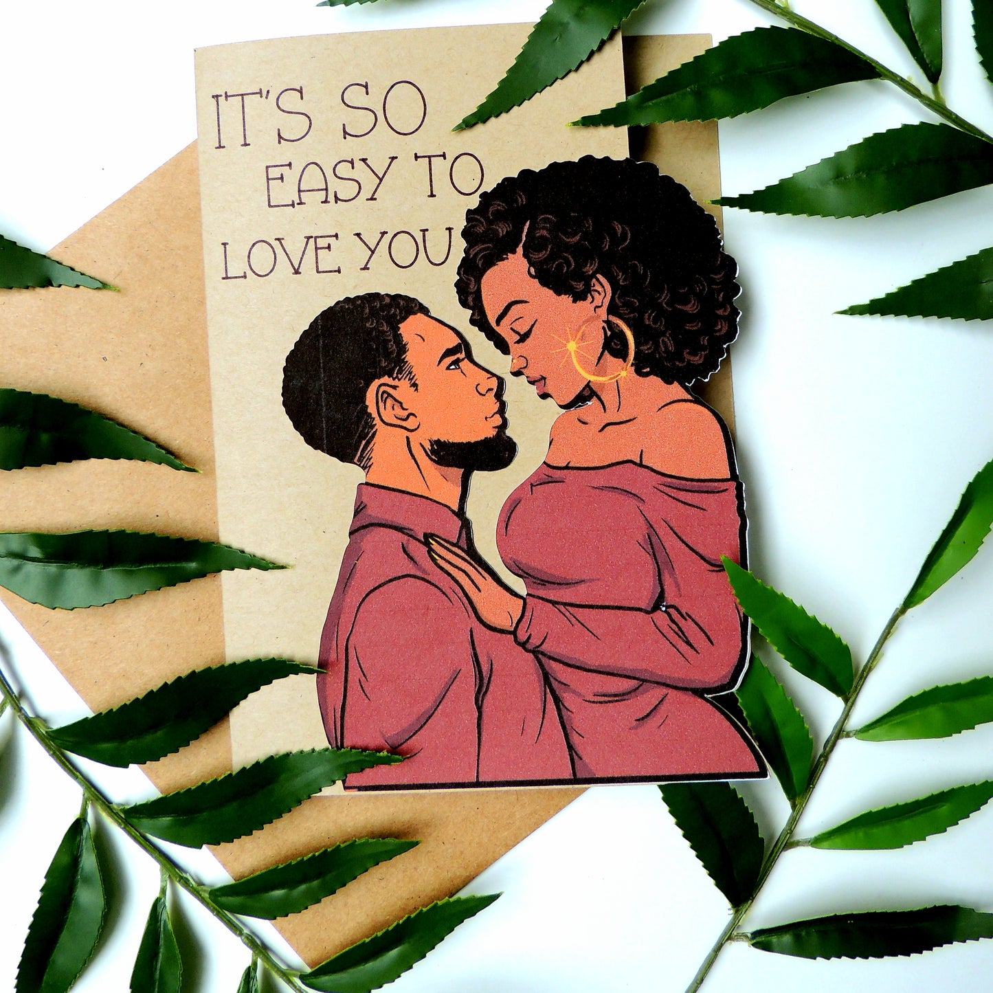 Easy to Love Black Love Card