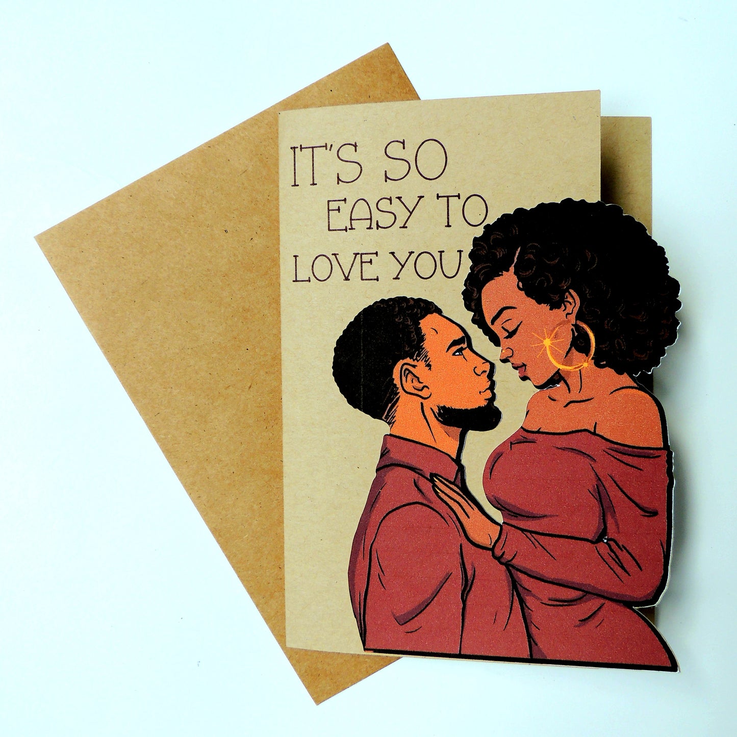 Easy to Love Black Love Card