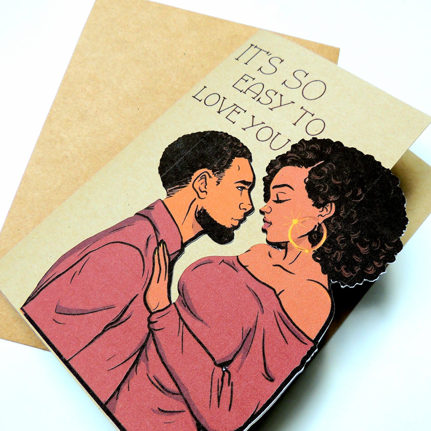 Easy to Love Black Love Card