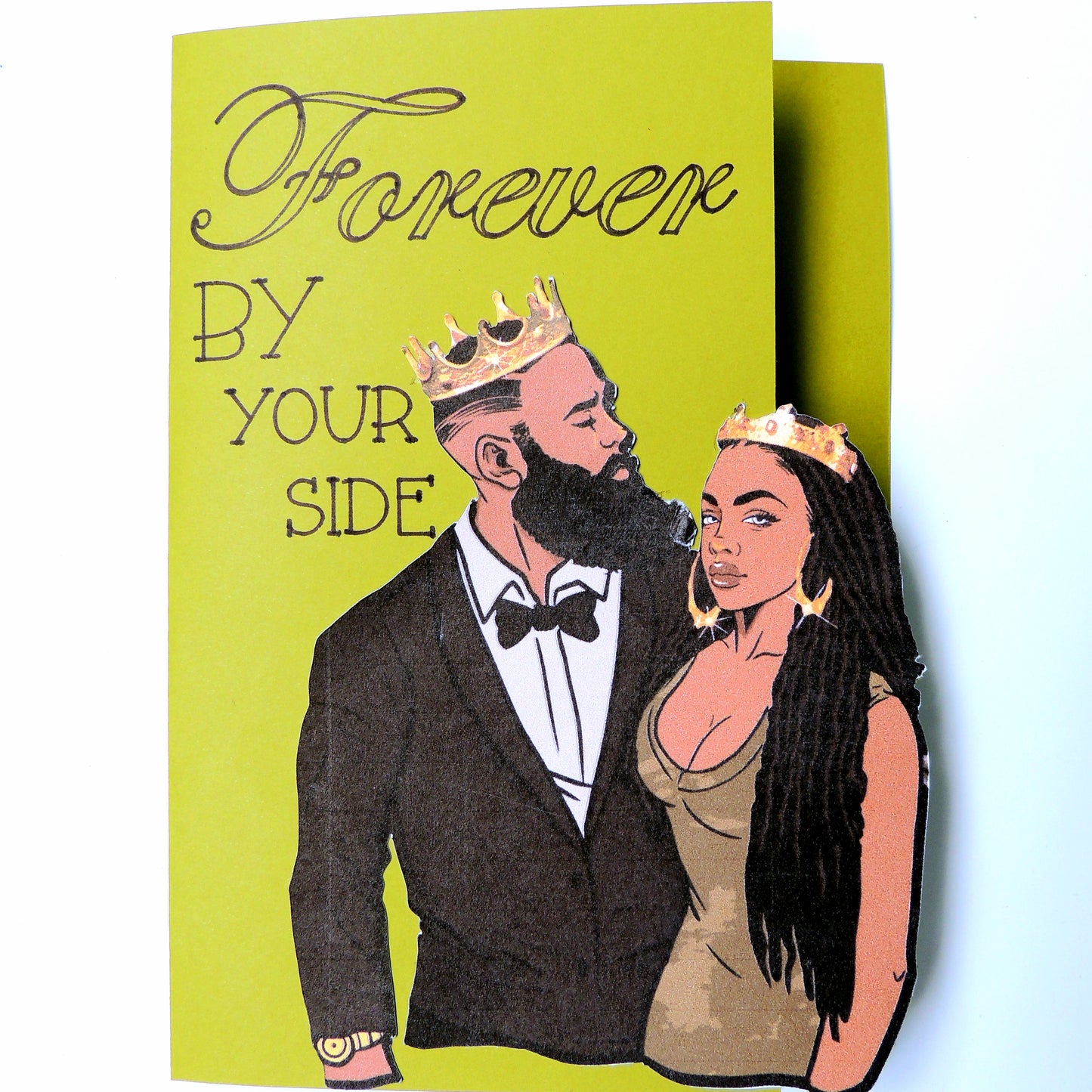 By Your Side Black Love Card