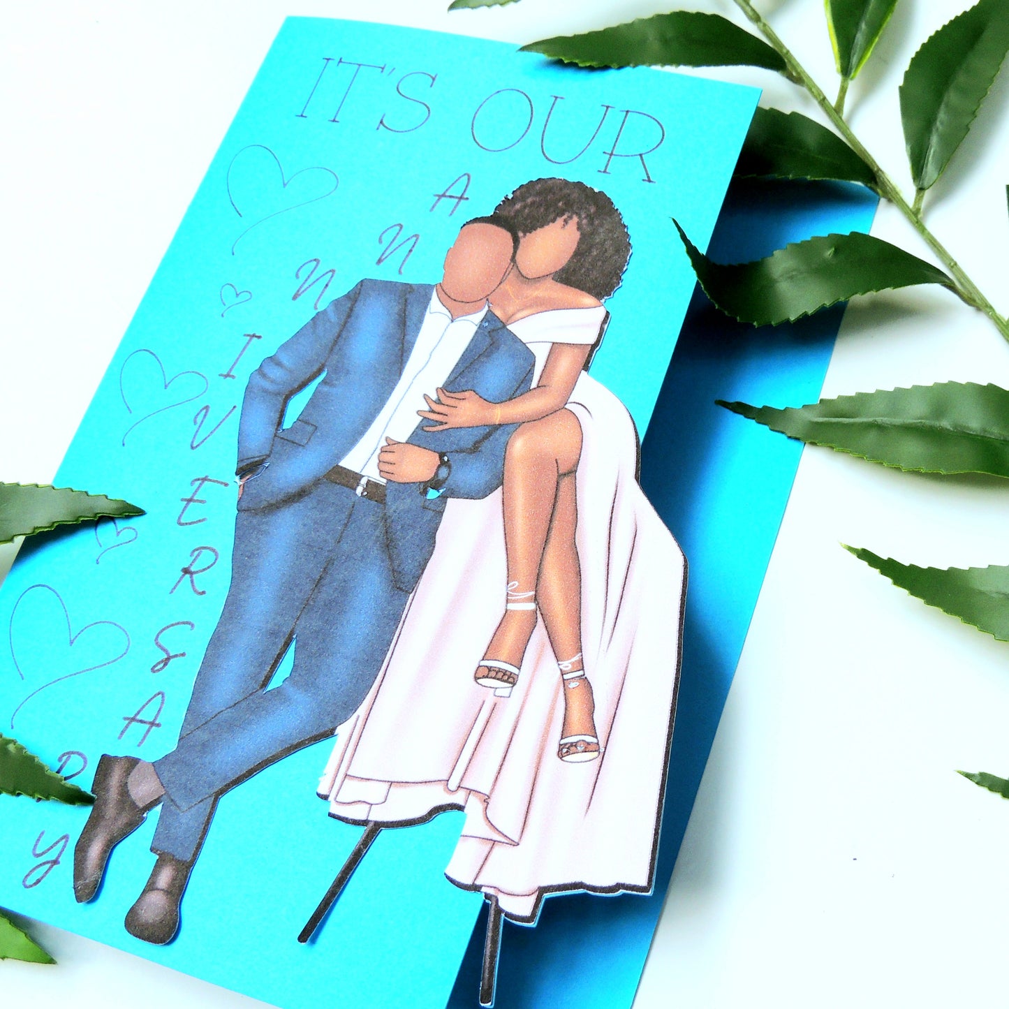 Anniversary Black Love Card