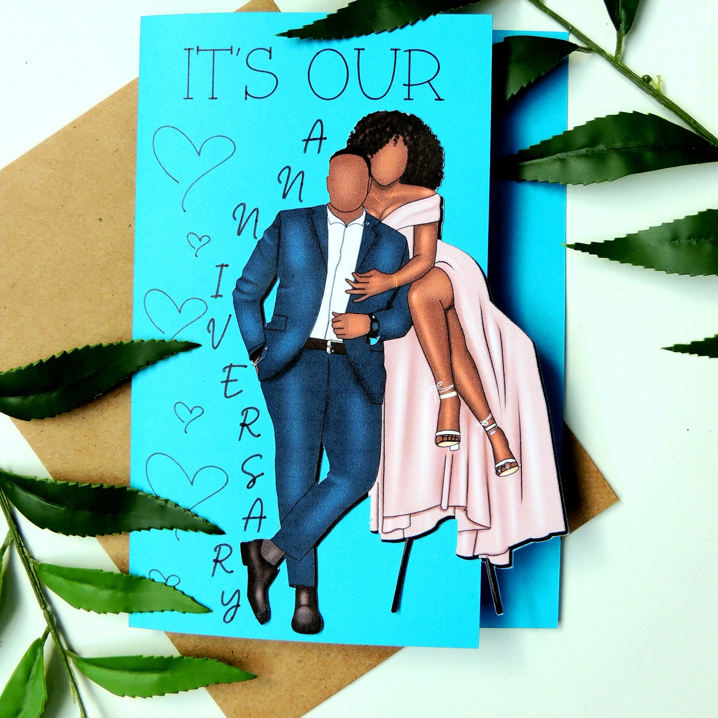 Anniversary Black Love Card