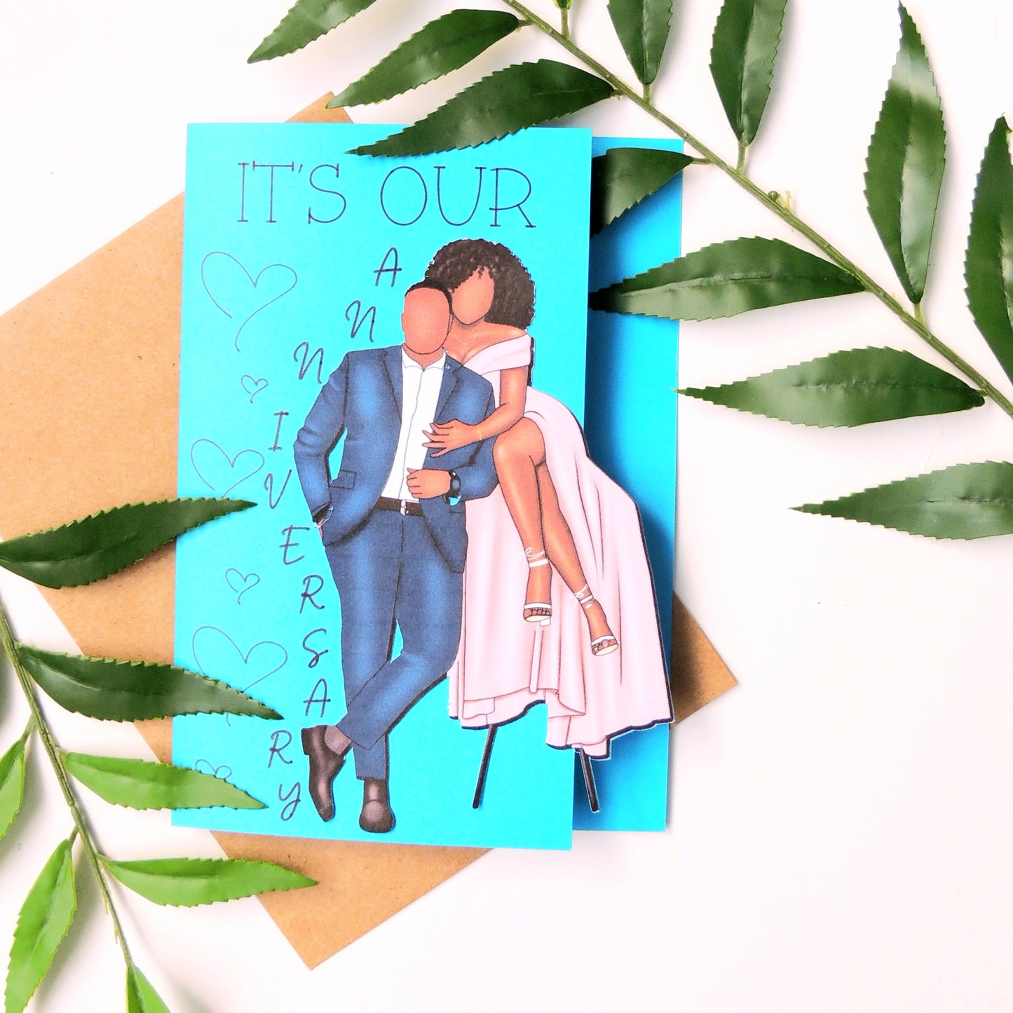 Anniversary Black Love Card