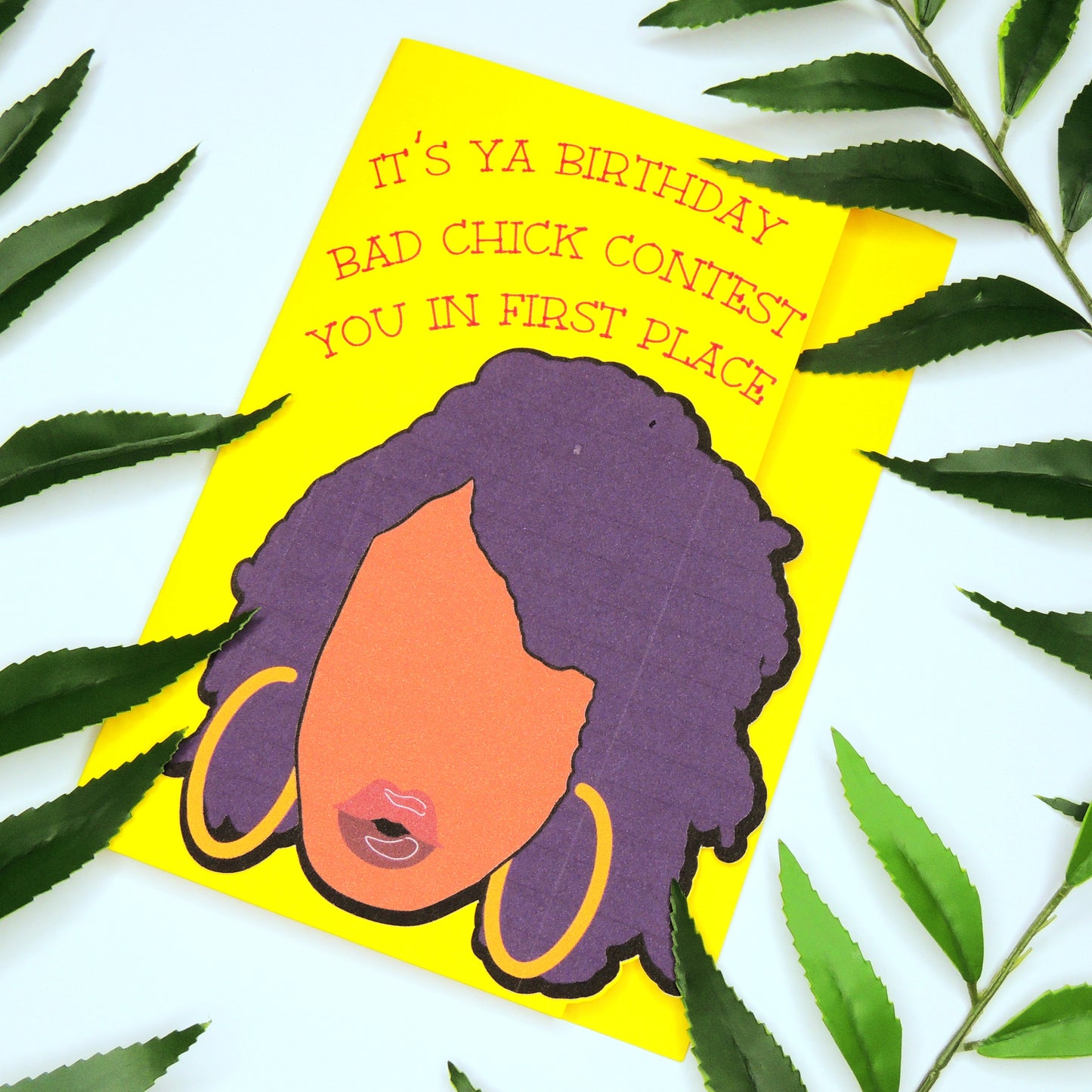 Bad Chick African American Birthday Card