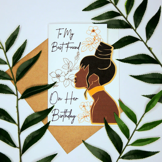 Neutral Best Friend Birthday Card