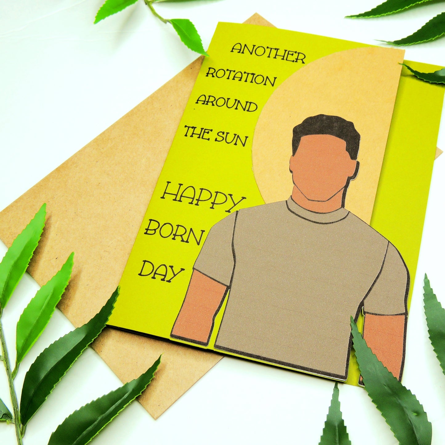 Bohemian African American Male Birthday Card