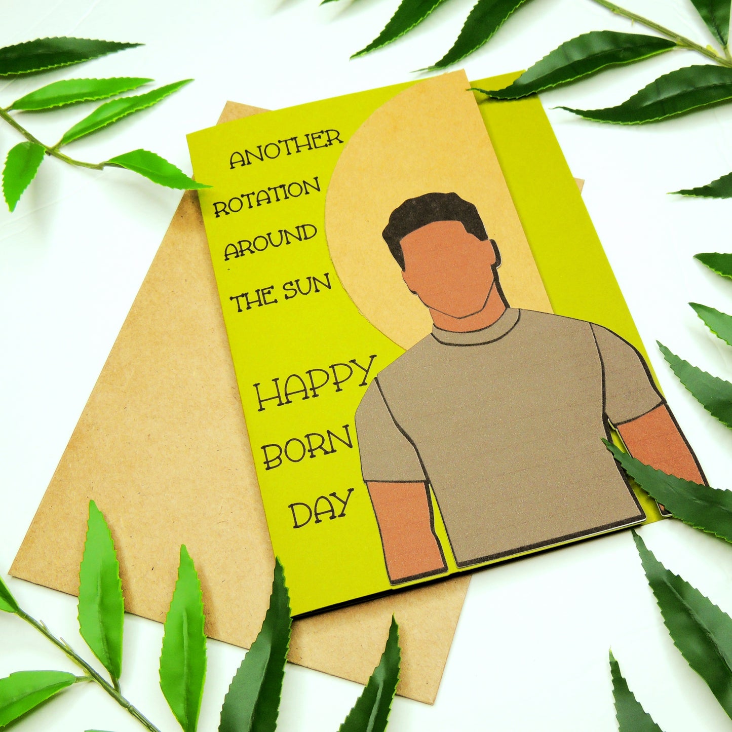 Bohemian African American Male Birthday Card