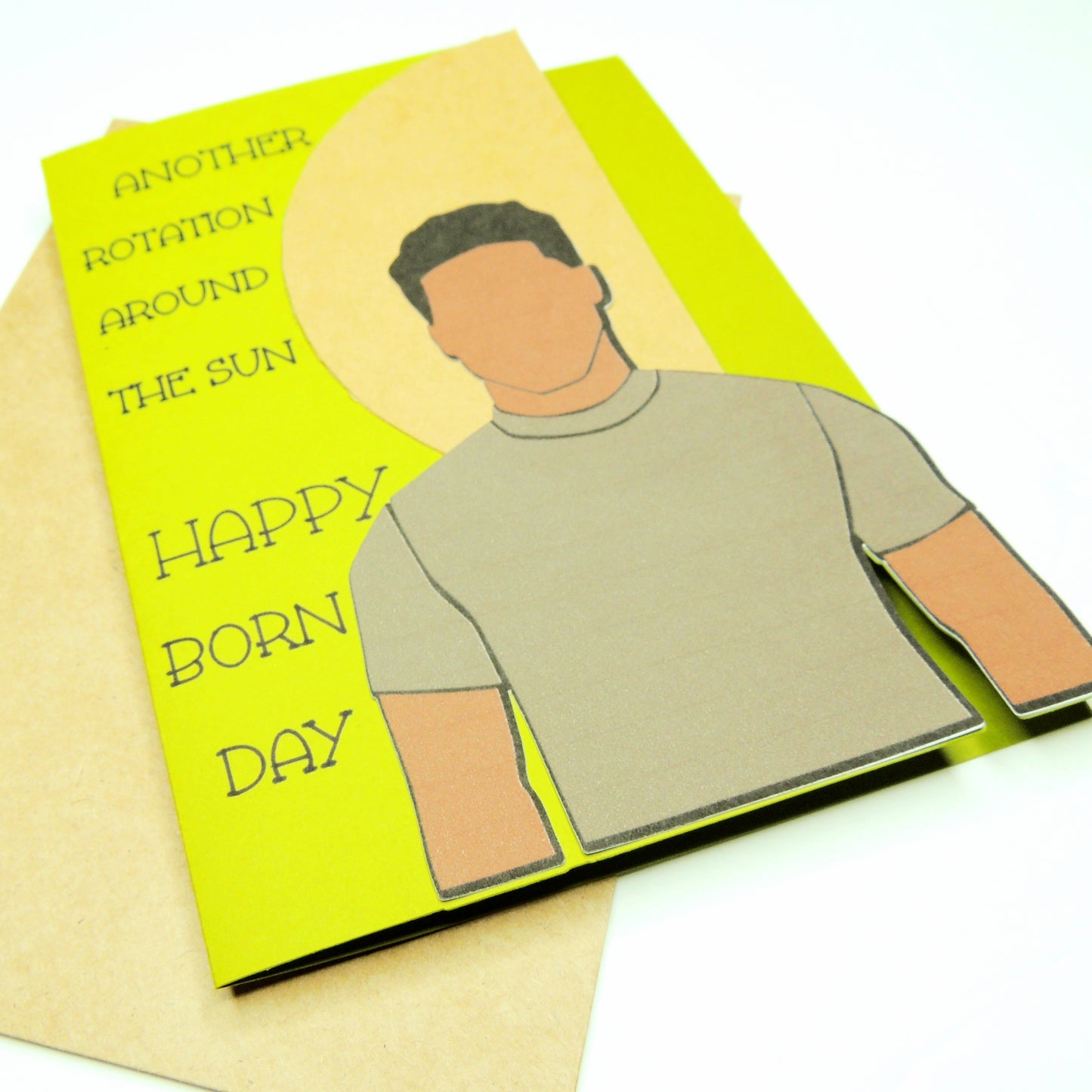 Bohemian African American Male Birthday Card