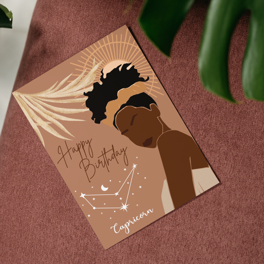 Capricorn Zodiac Card