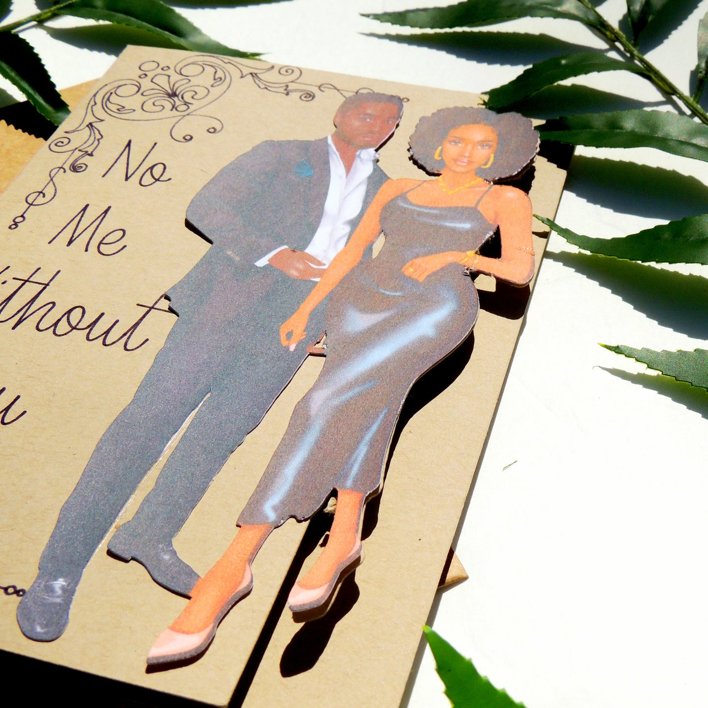 No Me African American Anniversary Greeting Card