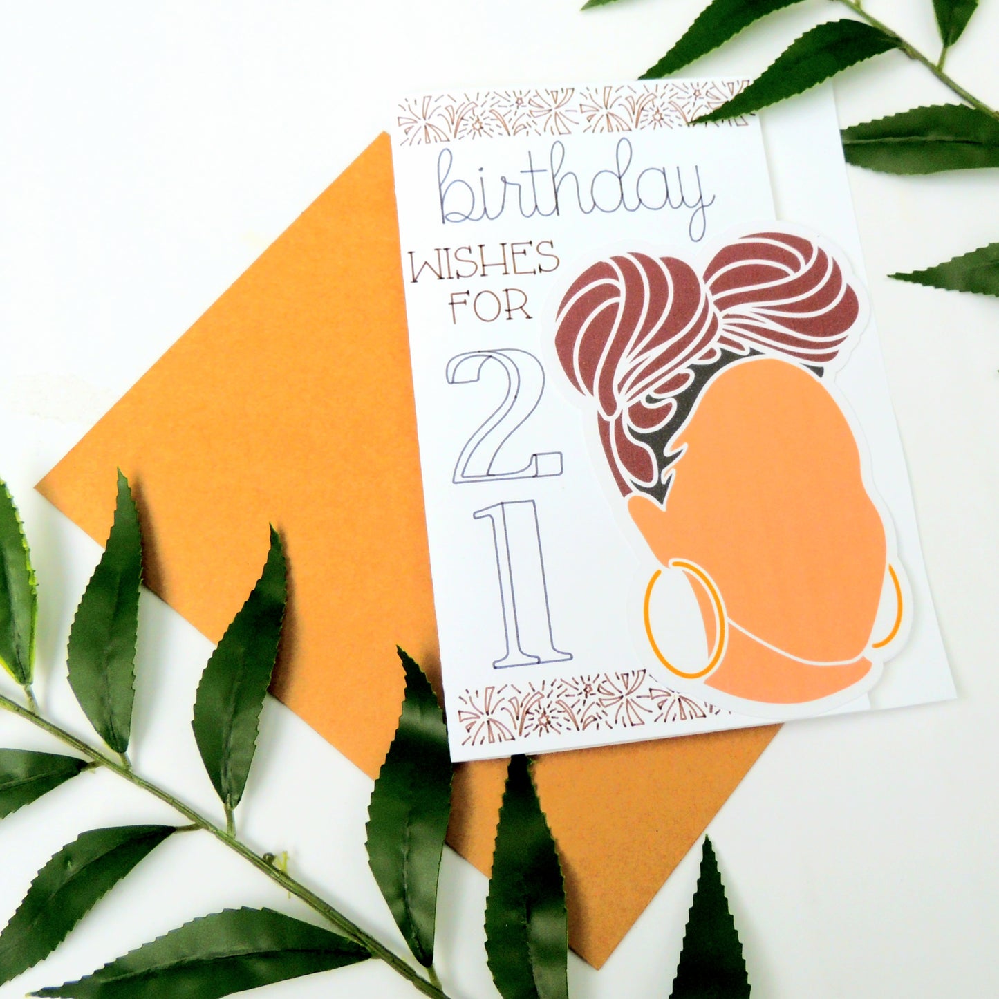 21st Birthday African American Greeting Card