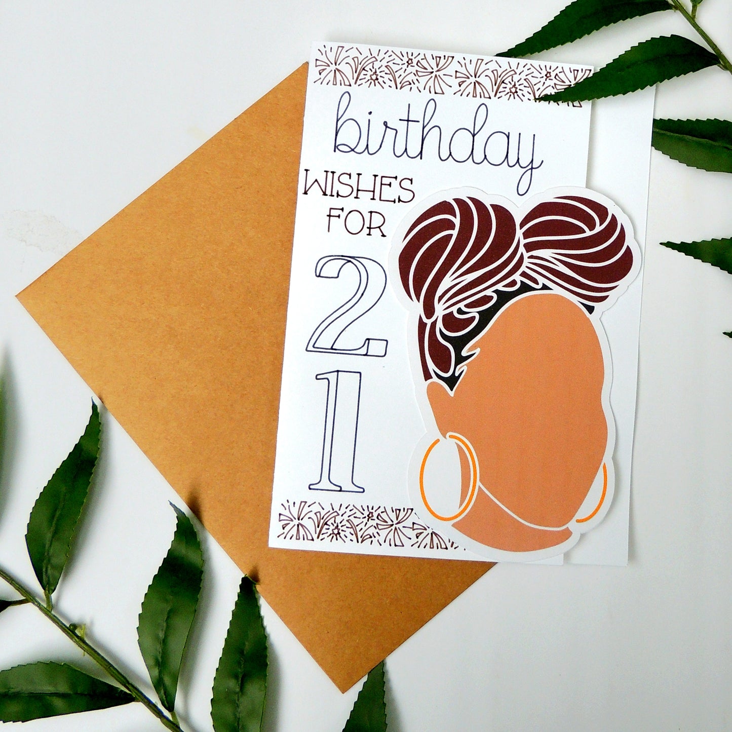21st Birthday African American Greeting Card