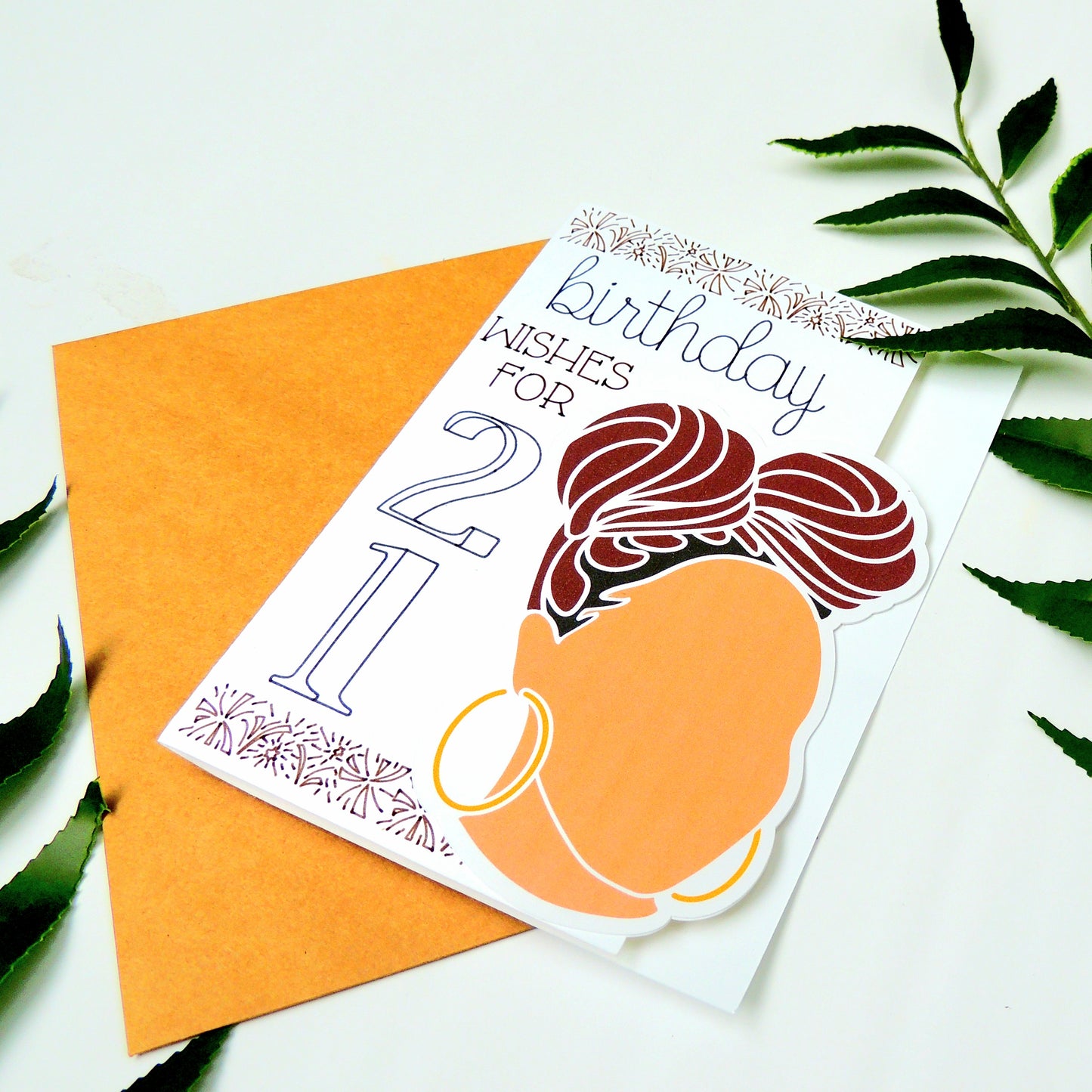 21st Birthday African American Greeting Card