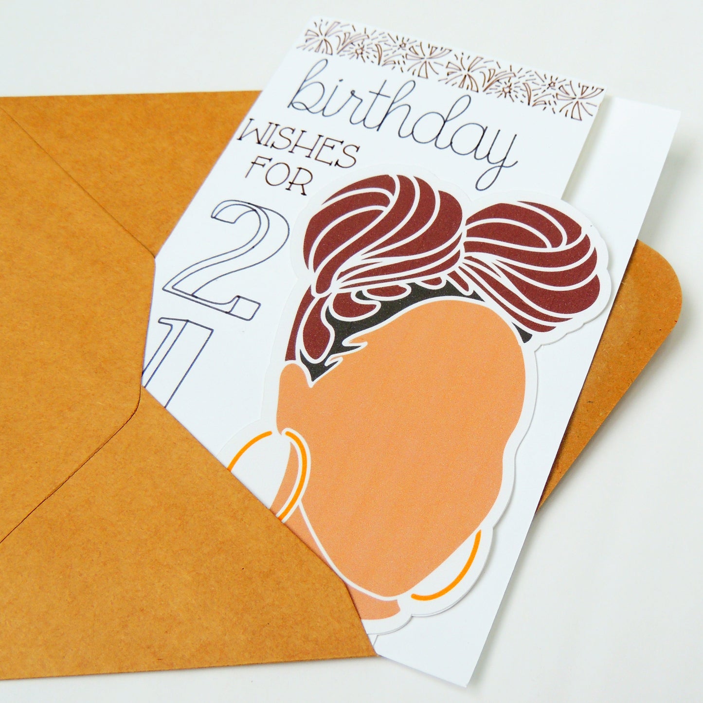 21st Birthday African American Greeting Card
