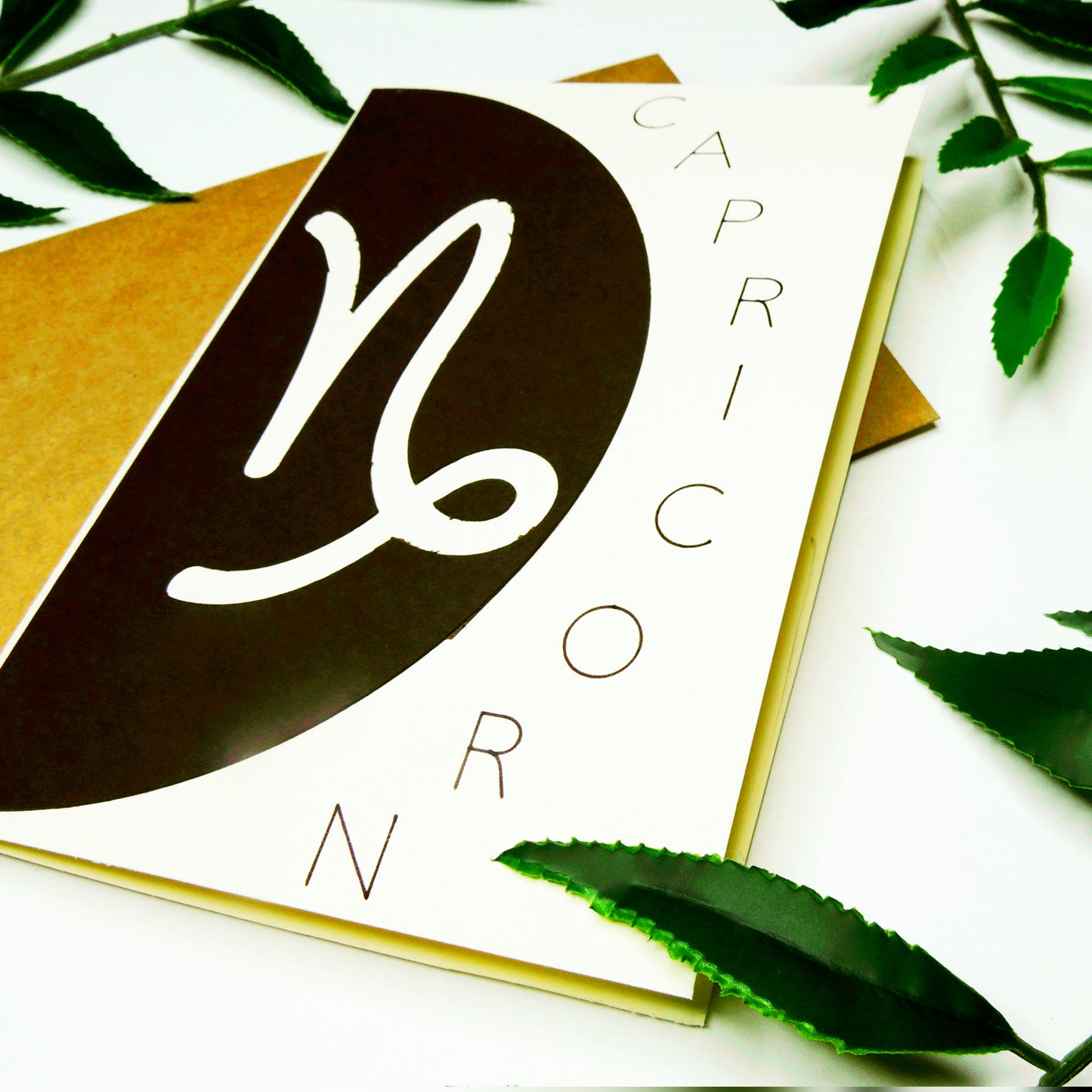 Neutral Capricorn Zodiac Greeting Card