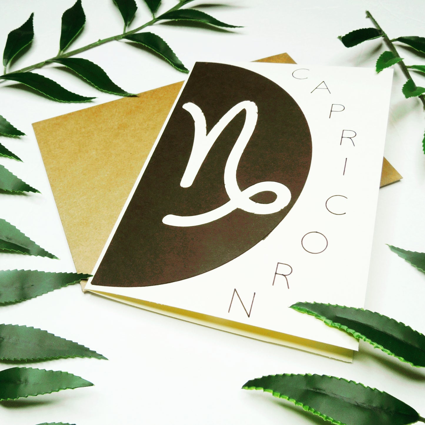 Neutral Capricorn Zodiac Greeting Card