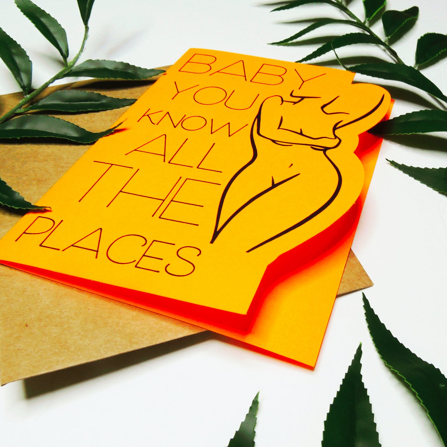 Line Art Sexy Love Card