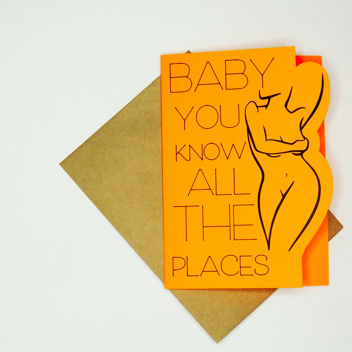 Line Art Sexy Love Card