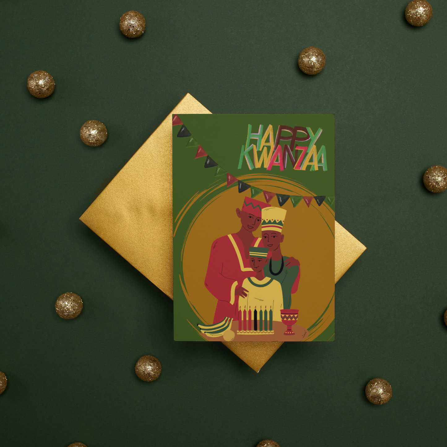 Kwanzaa African American Greeting Card