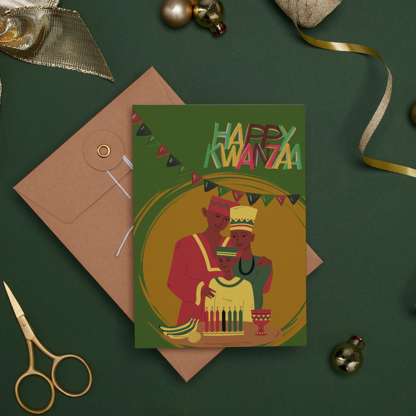 Kwanzaa African American Greeting Card