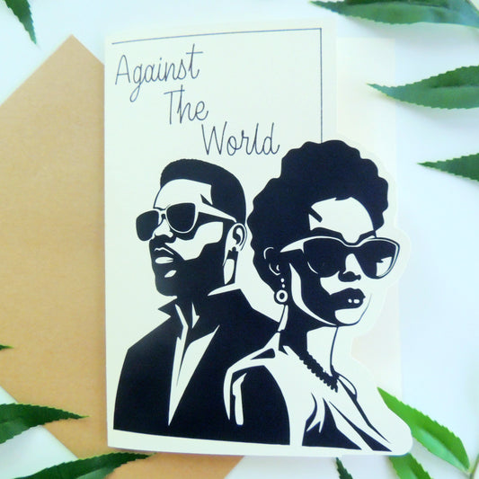 Vintage Black Love Anniversary Greeting Card