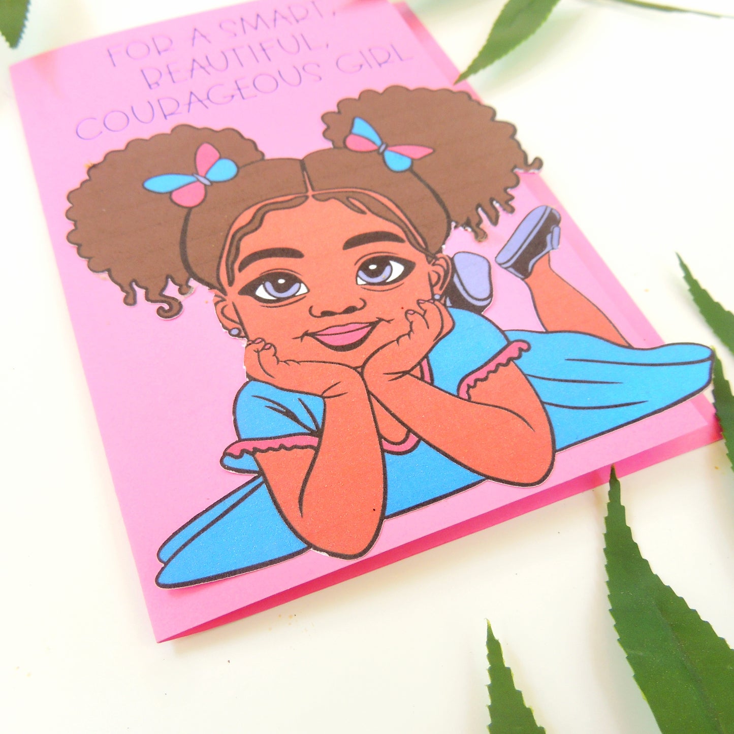 Smart, Beautiful, Courageous – Black Girl Empowerment Greeting Card