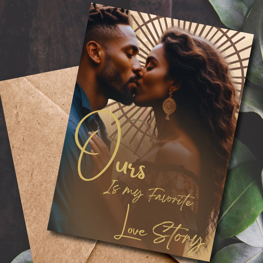 Favorite Love Story African American Greeting Card