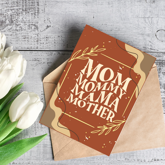 Neutral Mother's Day Card