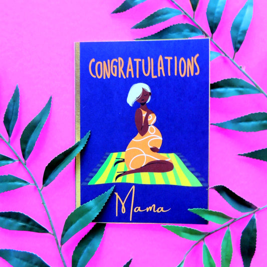 African American Baby Shower Card