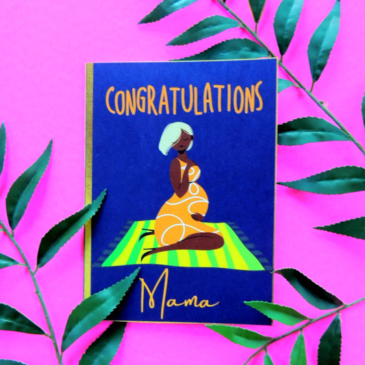 African American Baby Shower Card