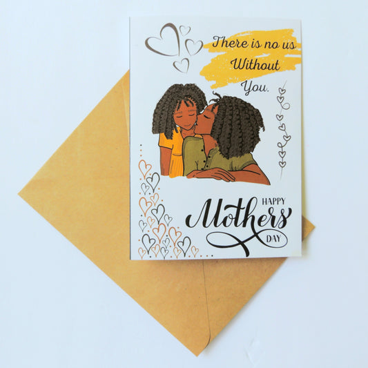 Black Family Mothers Day Card