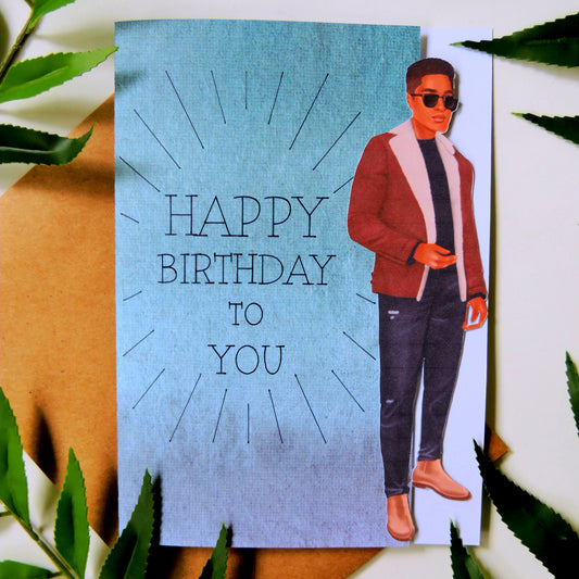 Dapper African American Man Birthday Card