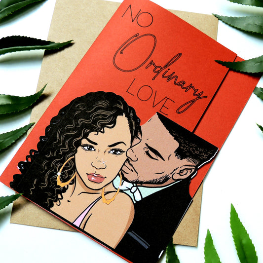 No Ordinary Love Black Love Card