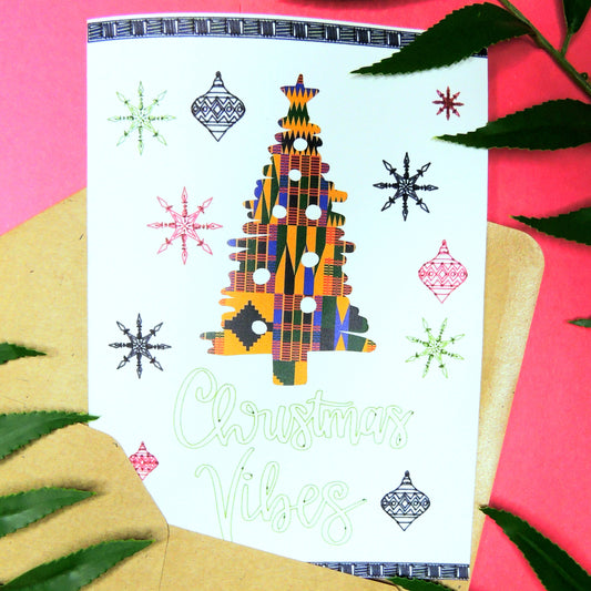 Kente Tree Christmas Card