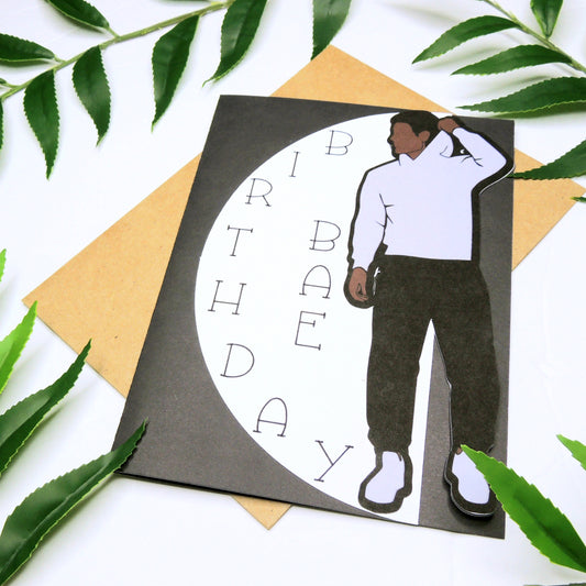 Birthday Bae Black Man Birthday Card