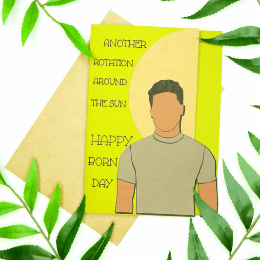 Bohemian African American Male Birthday Card