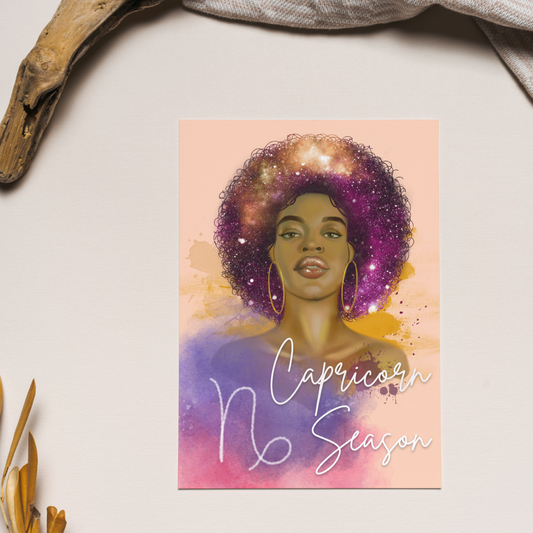 Capricorn Season Zodiac Card