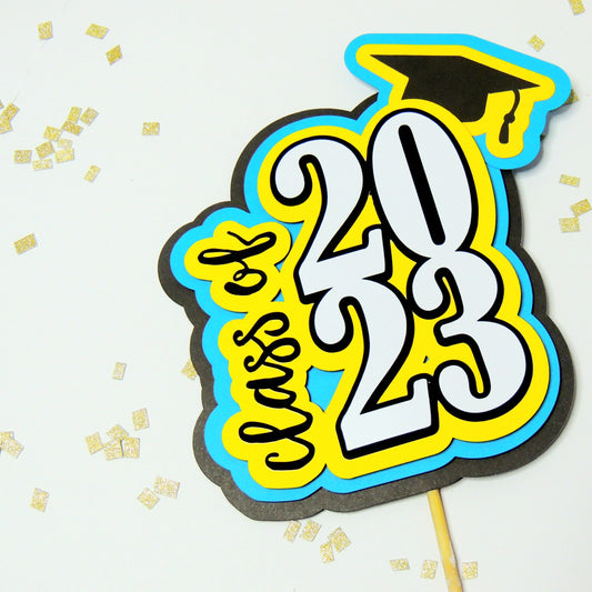 3D Class of 2023 Cake Topper