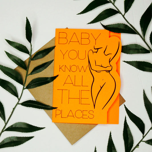 Line Art Sexy Love Card